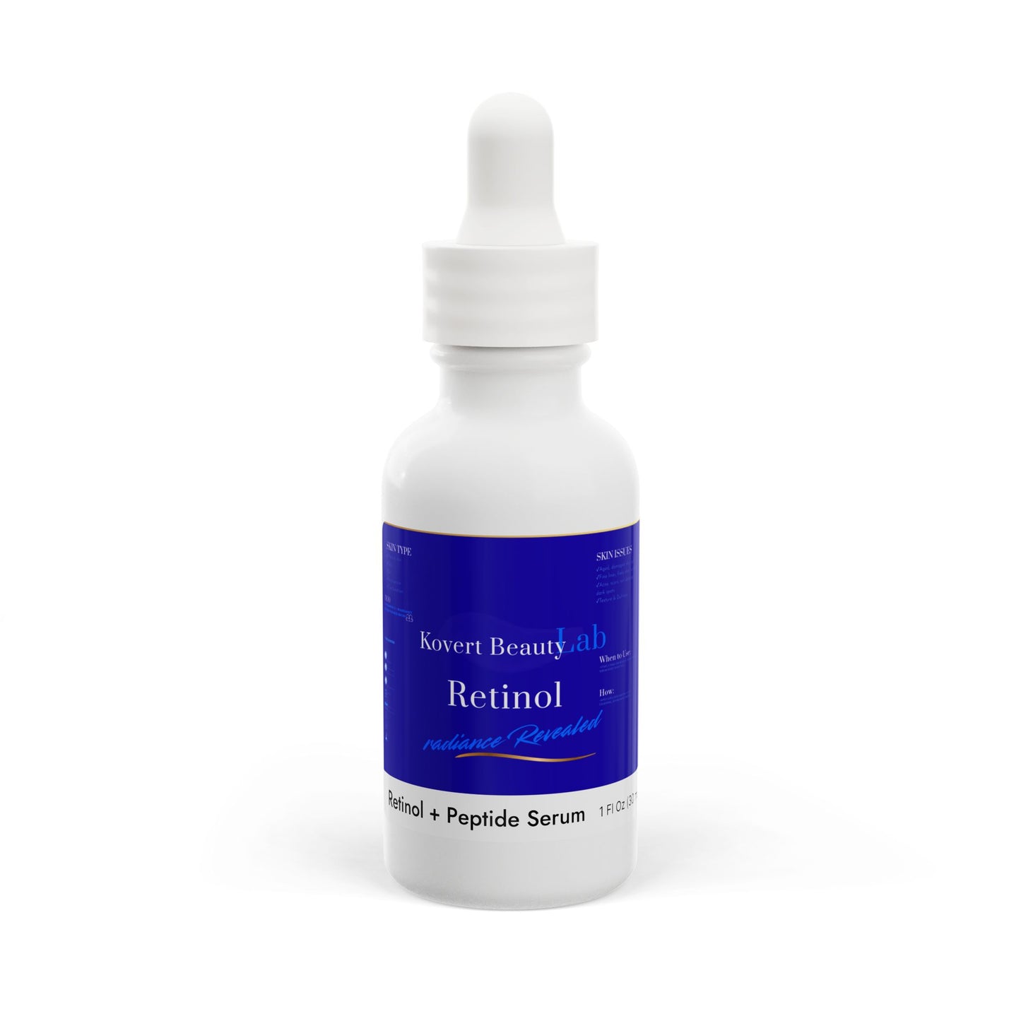 Retinol and Peptide Face Serum, 1oz (Royal Blue)