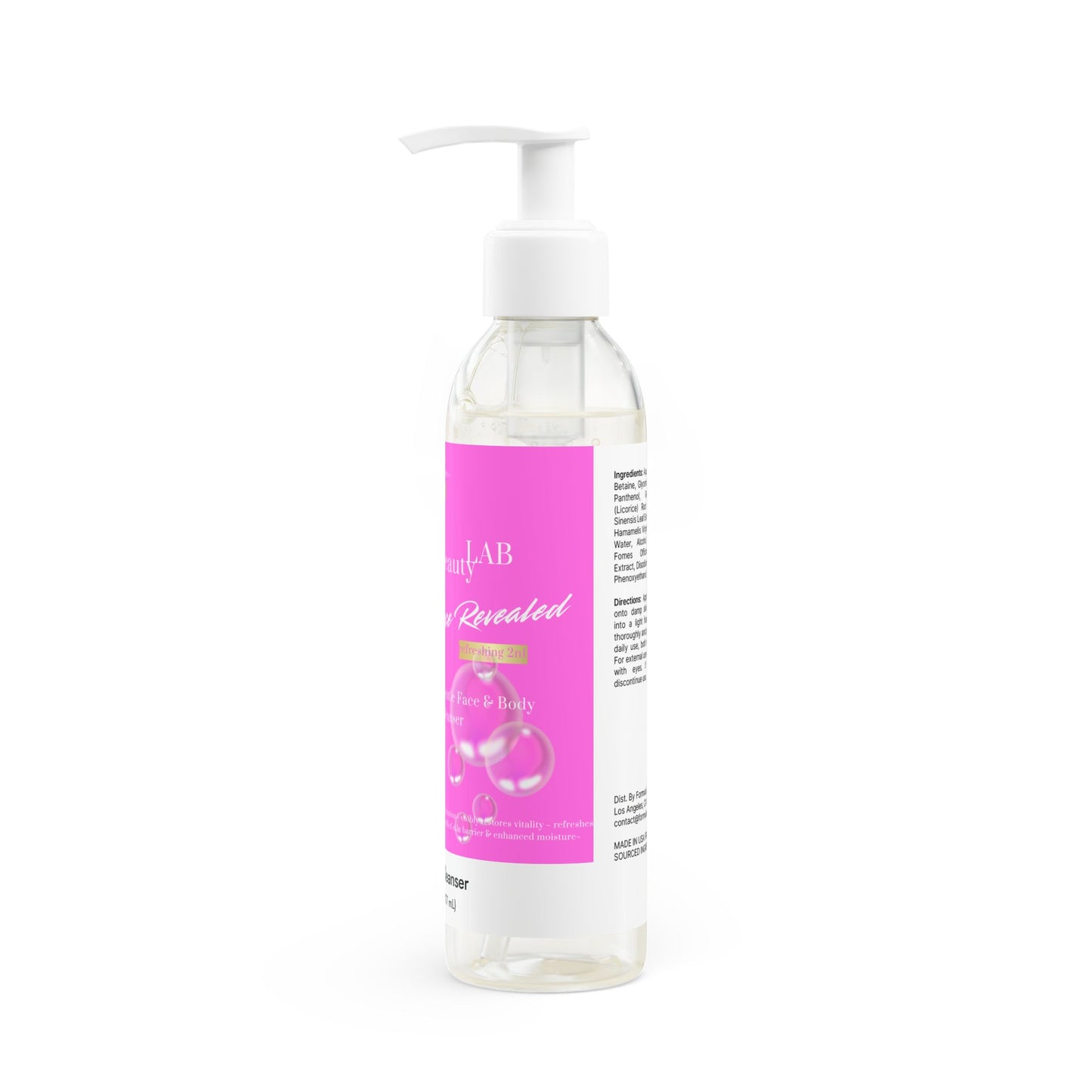 Gentle Face and Body Cleanser, 6oz (Hot Pink)