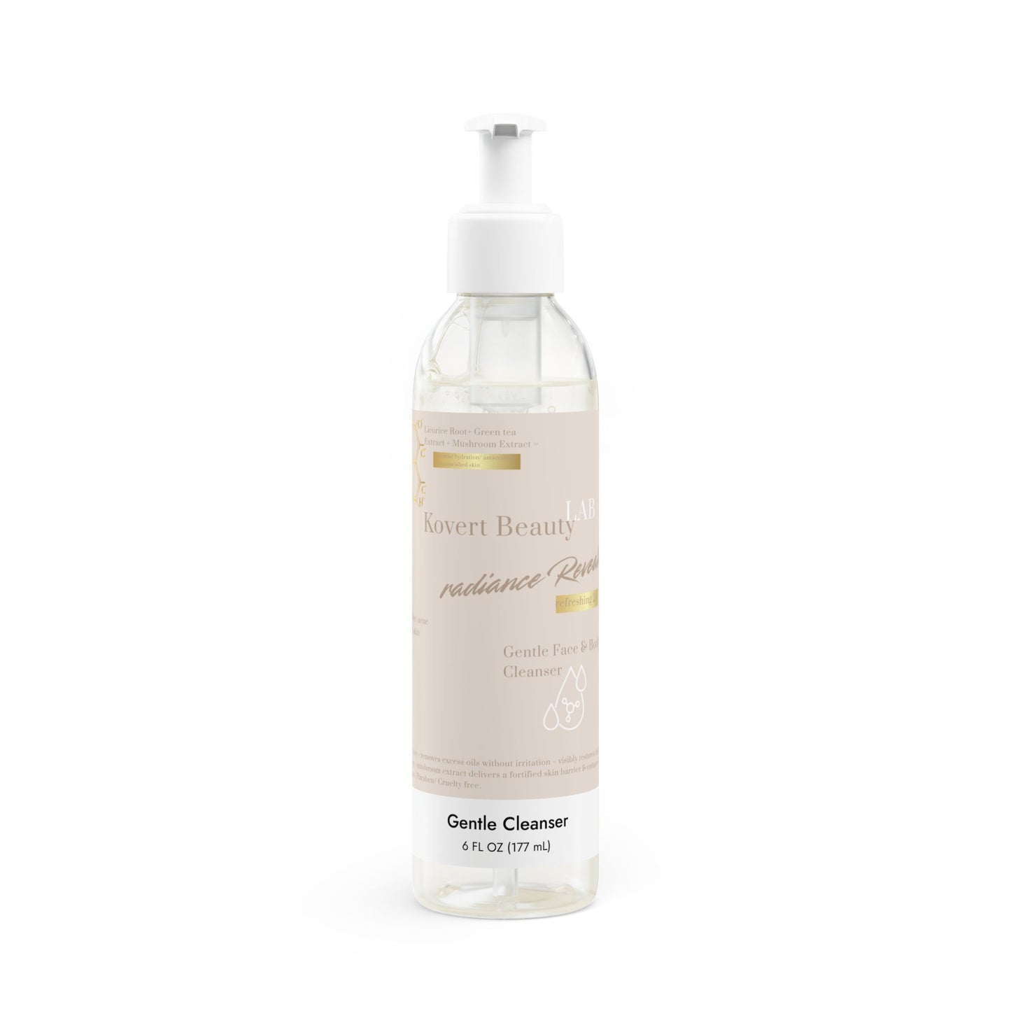 Gentle Face and Body Cleanser, 6oz (Vanilla Latte)