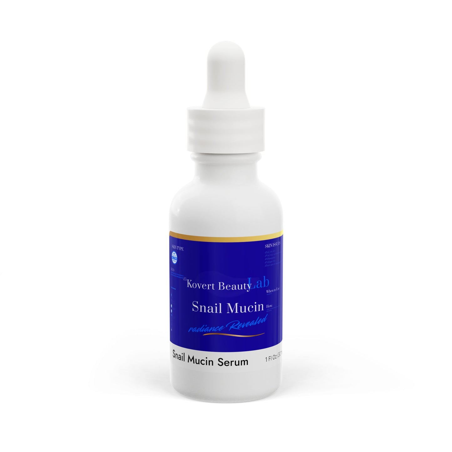 Snail Mucin Facial Serum, 1oz (Royal Blue)