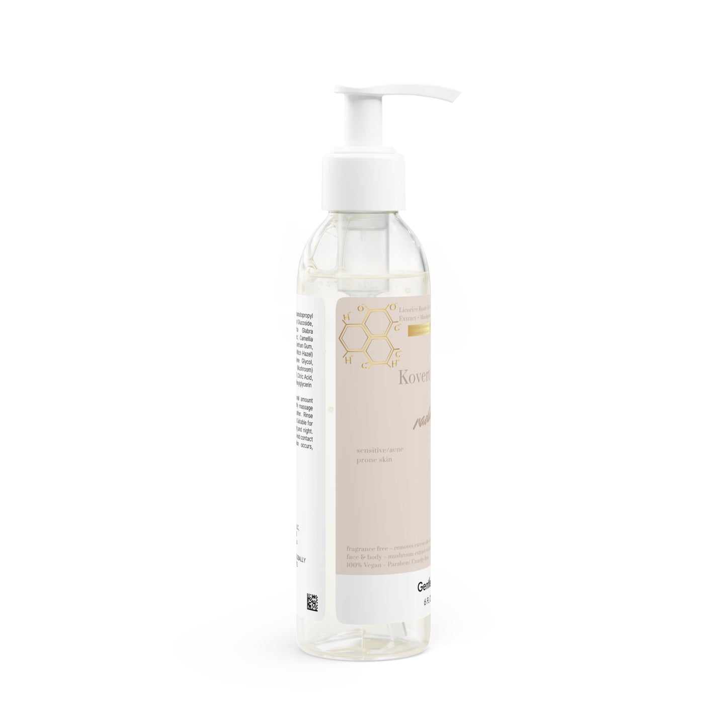 Gentle Face and Body Cleanser, 6oz (Vanilla Latte)